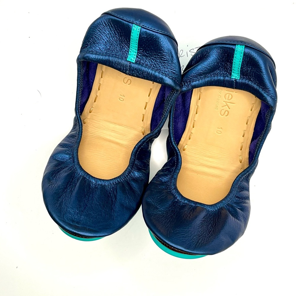 Tieks Midnight Blue Flats Ergonomic Design 10